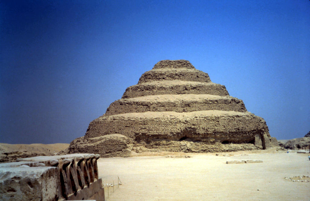 King Djoser's Step Pyramid at Saqqara by hewhobearsyeshua on DeviantArt