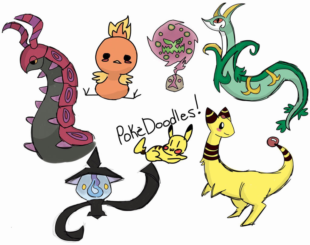 Pokemon doodles #1 by Zelphire on DeviantArt