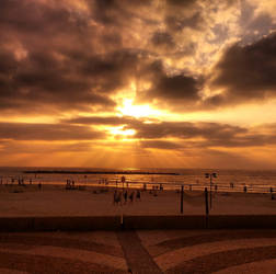 tel aviv beach sunset