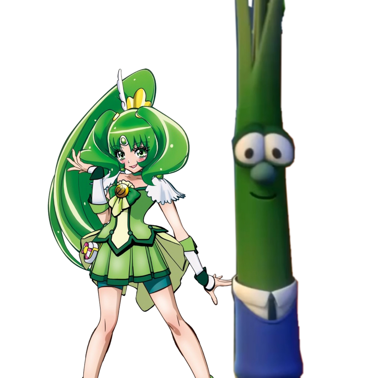Scallion Deviantart Cure March and Scallion 2 render by MiaJustExists47 on DeviantArt