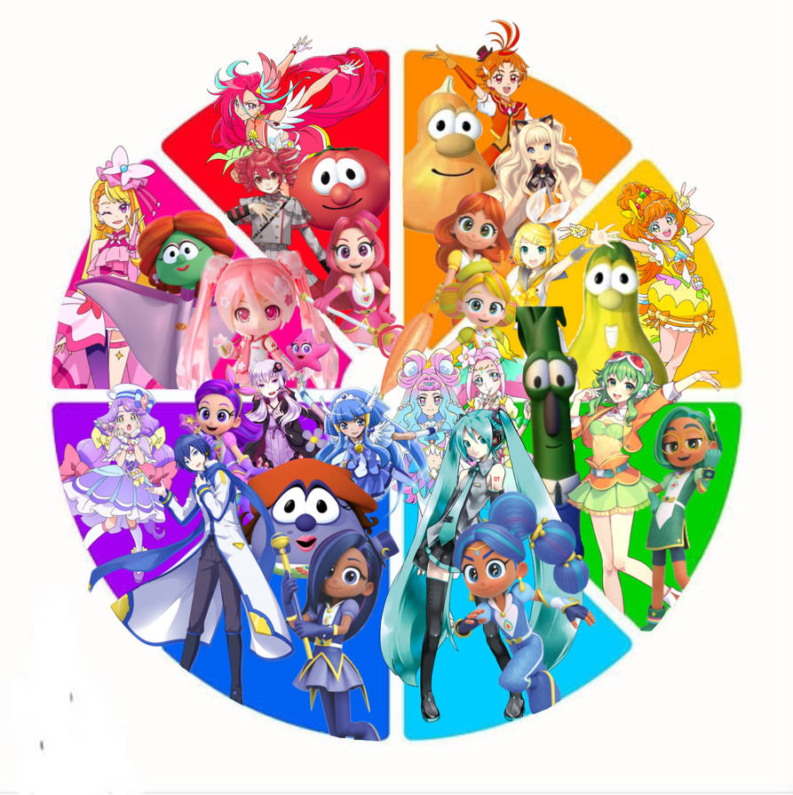 Multifandom Wheel A colour wheel of my fandoms by MiaJustExists47 on DeviantArt
