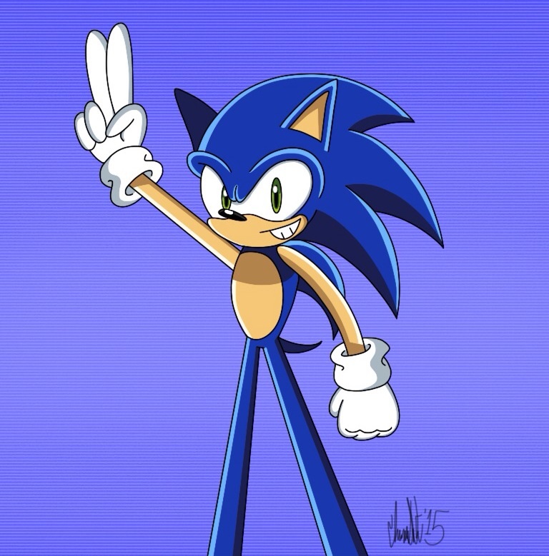 FANART:. Classic Sonic by BlueBlurApple on DeviantArt