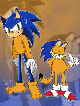 TACOween: Sonic as Garfield and Garfield as Sonic