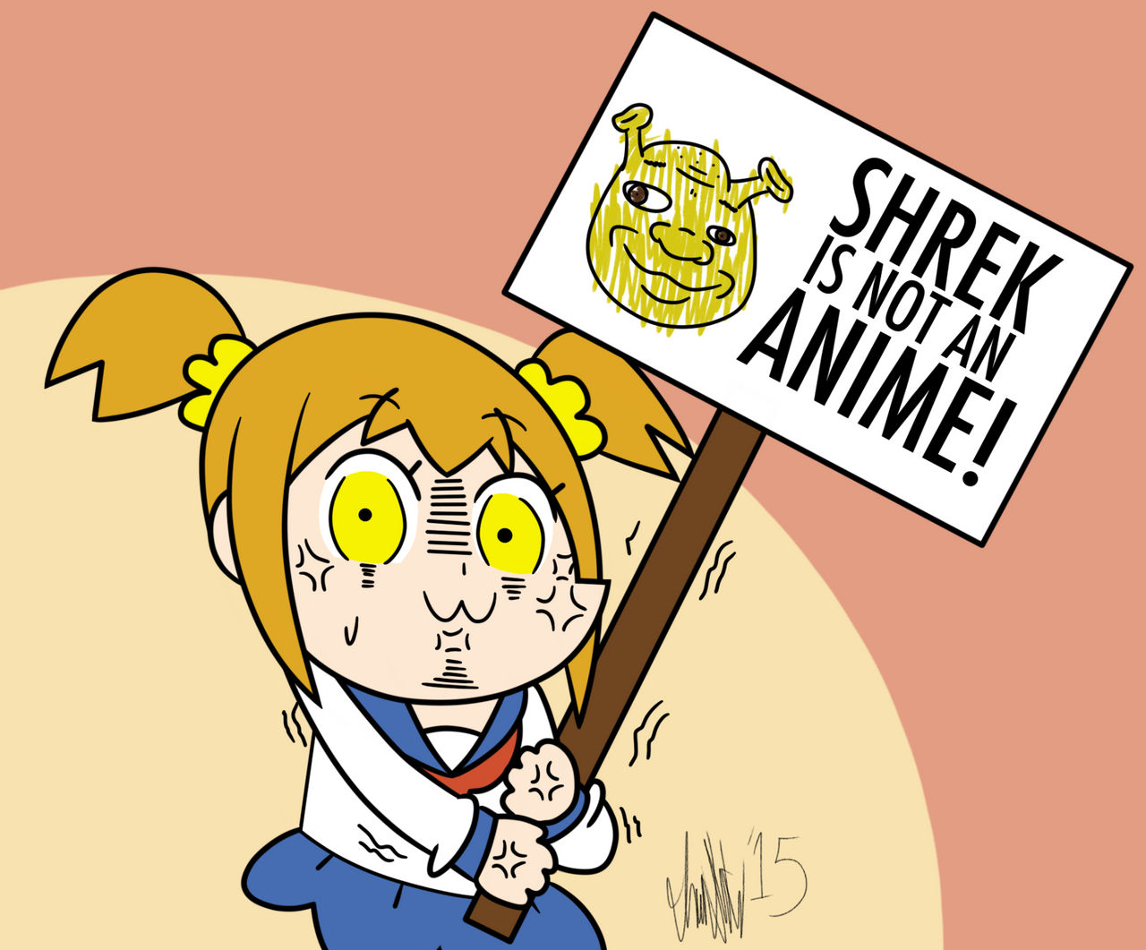 Popuko Rage Popuko Is Angry(Colored) by TheIransonic on DeviantArt