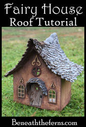 Tutorial for fairy house shingled roof