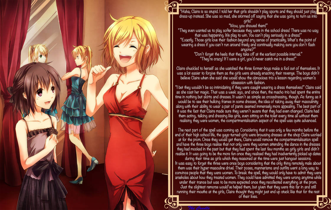 She'd Turned Library And Then She Said She'd Turn Me Into a Girl! by TG-Cradle on DeviantArt