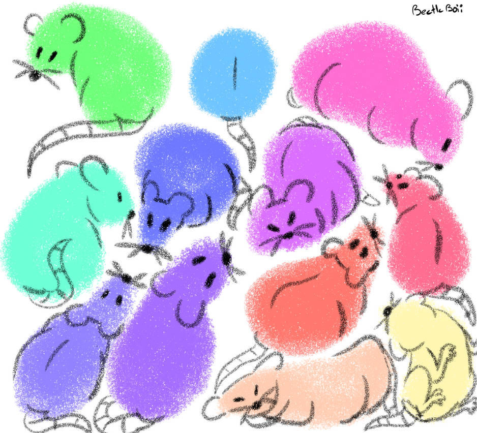 8 Rat Cartoon Rats by BeetleBoii on DeviantArt