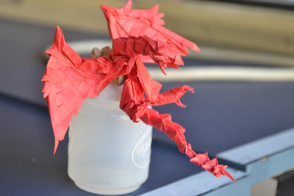 Origami Rathalos (work in progress) by TimsOrigami on DeviantArt