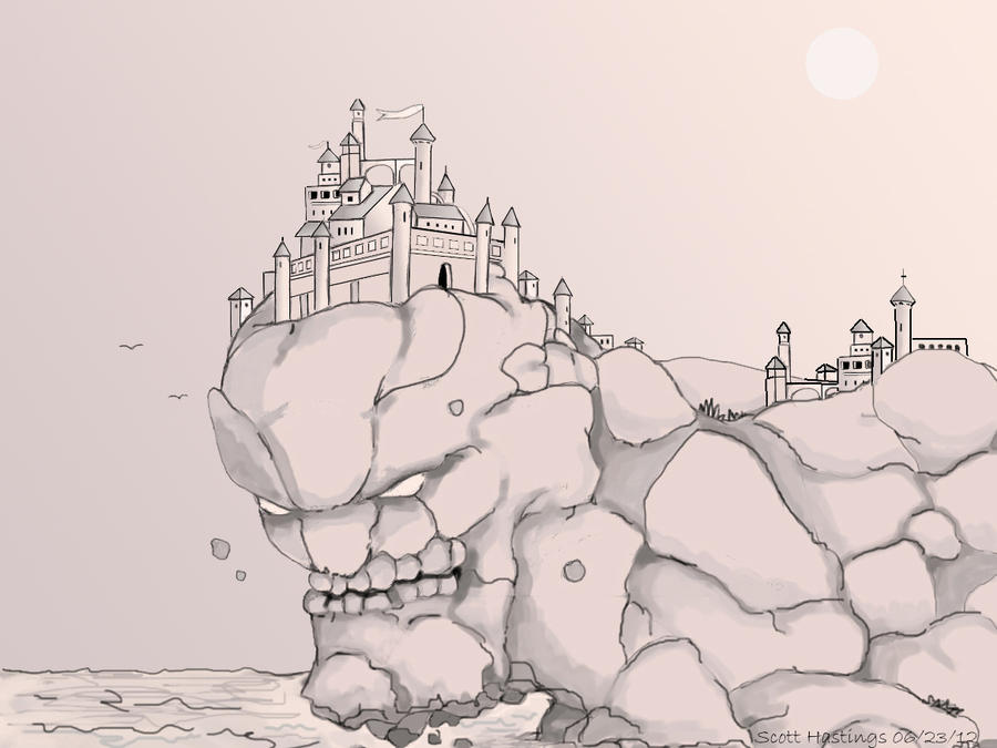 Deviantart Giants Rocks Giant Rock Castle by ConcreteChief on DeviantArt