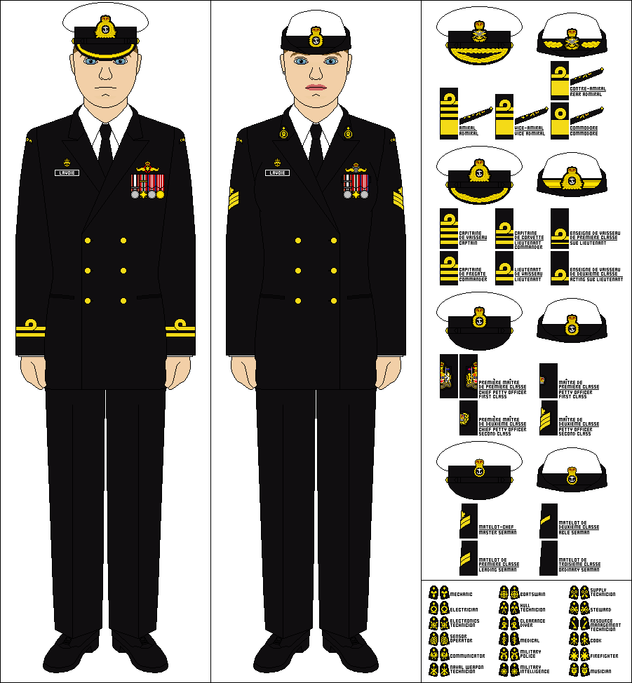 Royal Canadian Navy - Uniform base by Tenue-de-canada on DeviantArt