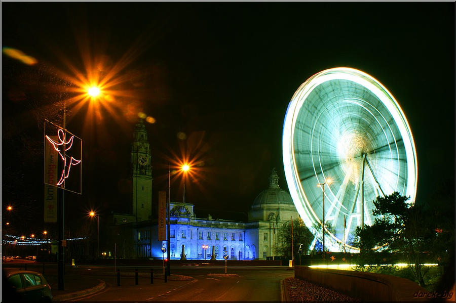 Cardiff by night