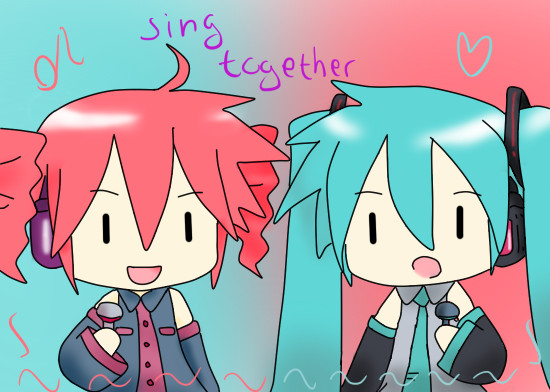 Miku and Teto - sing together