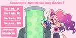 [OPEN] Doptz's Monstrous Lady Gacha machine! by Lunadoptz