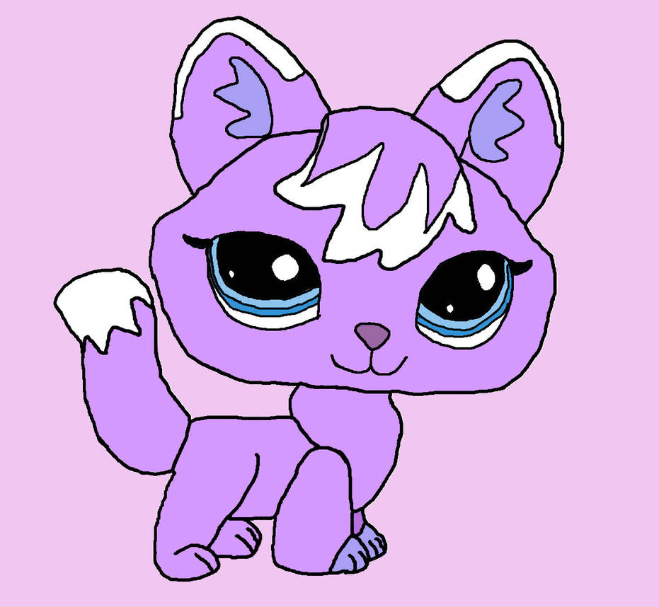 Purple LPS cat by Emily11moonspark on DeviantArt