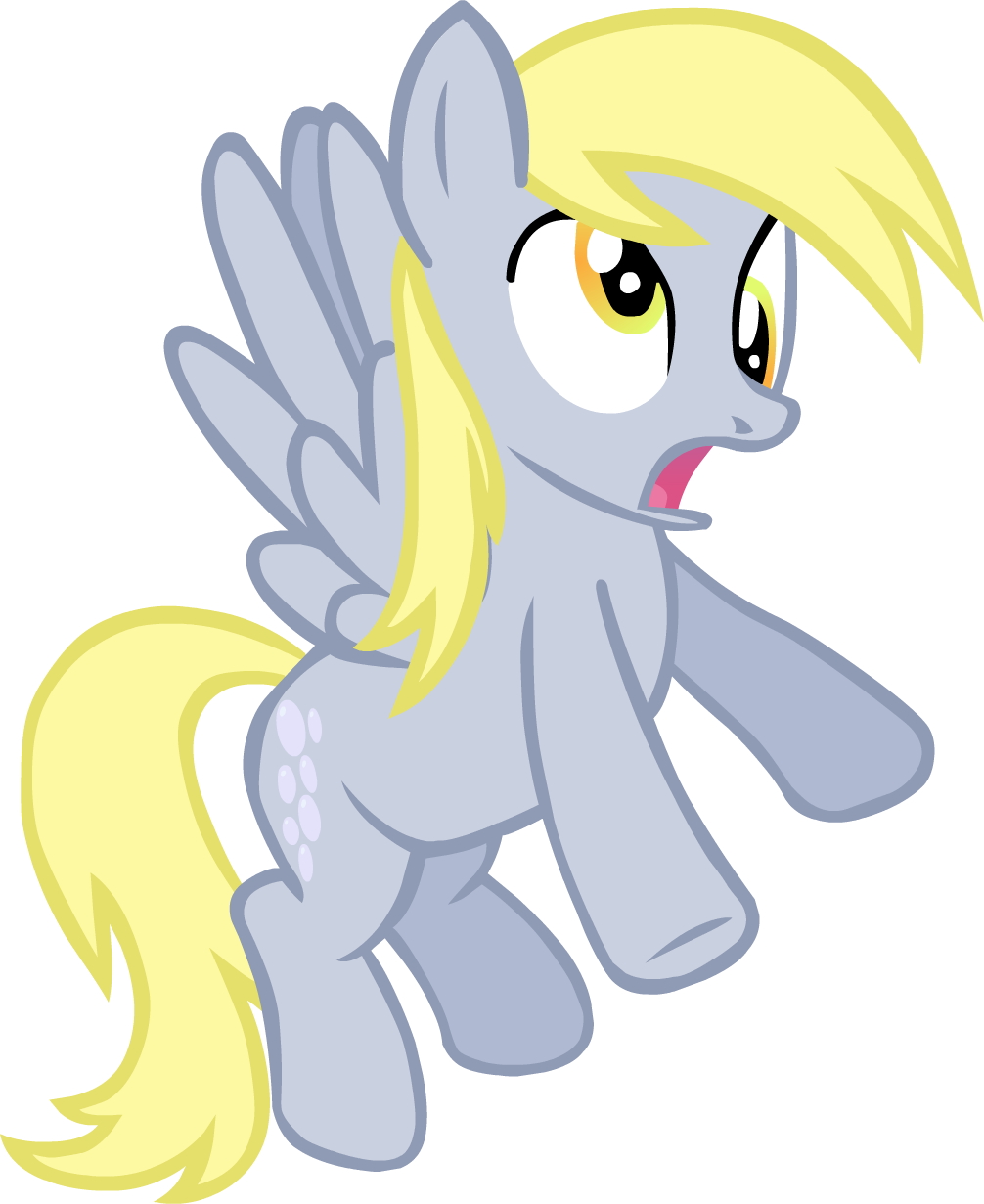 Alarmed Derpy by Versilaryan