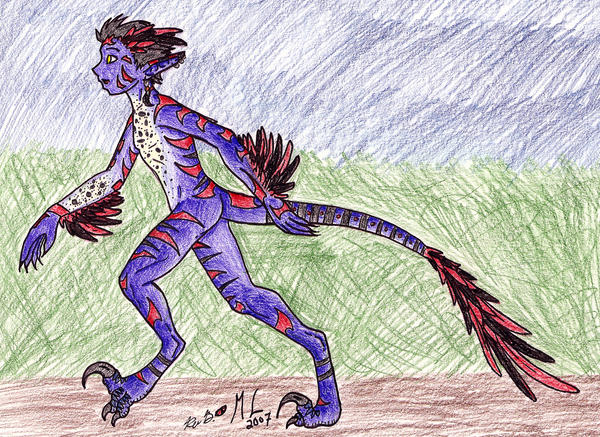 Anthropomorphized Raptors Raptor Anthro by EgyptianMyth on DeviantArt