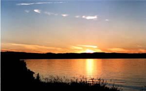 sunset a view over vattern