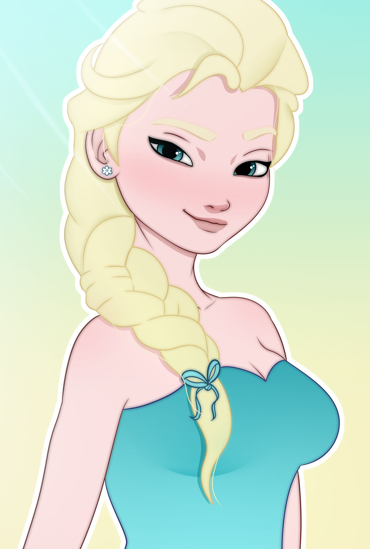 Elsa portrait ~ Referenced training by joytecarts on DeviantArt