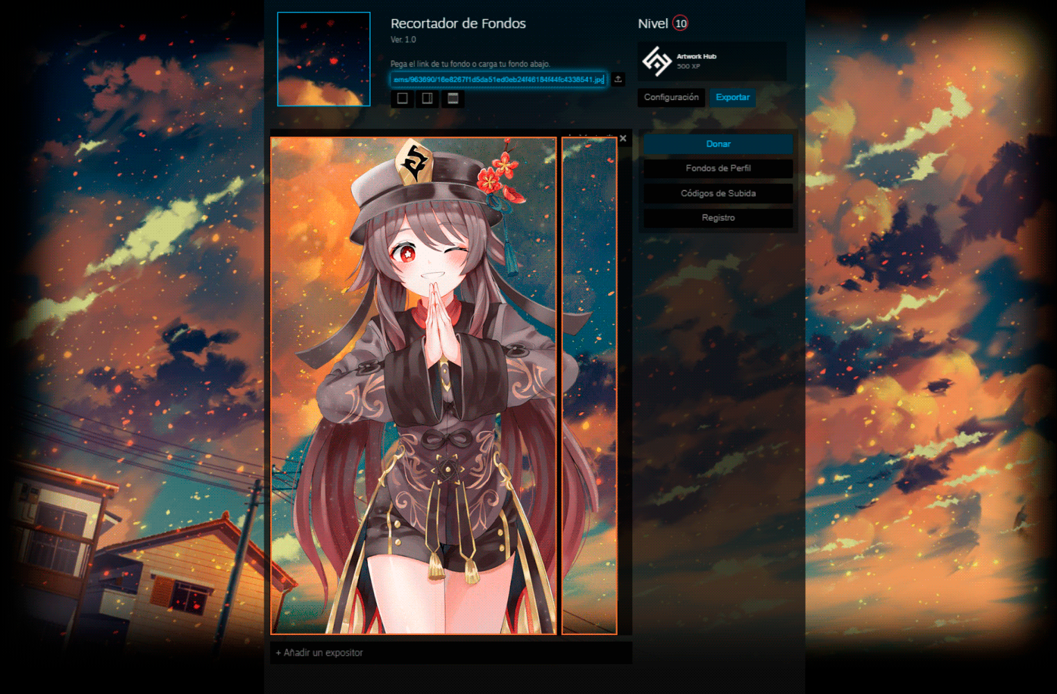 Steam Profile Artwork - Genshin Impact - Hu Tao by mentalost on DeviantArt