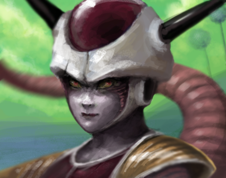 Frieza on Namek by lilfurman