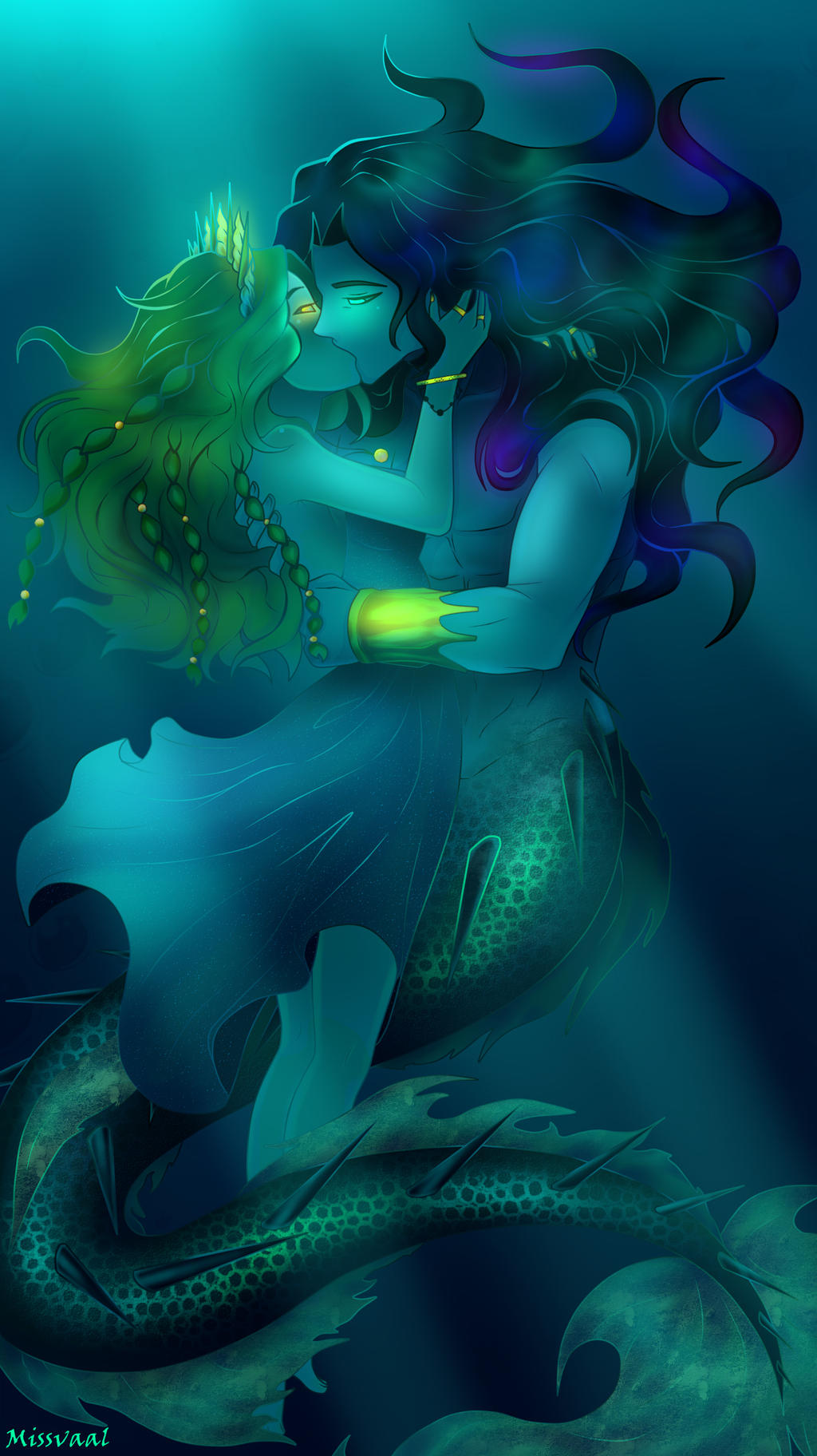 The merman and the mermaid by MissVaal on DeviantArt