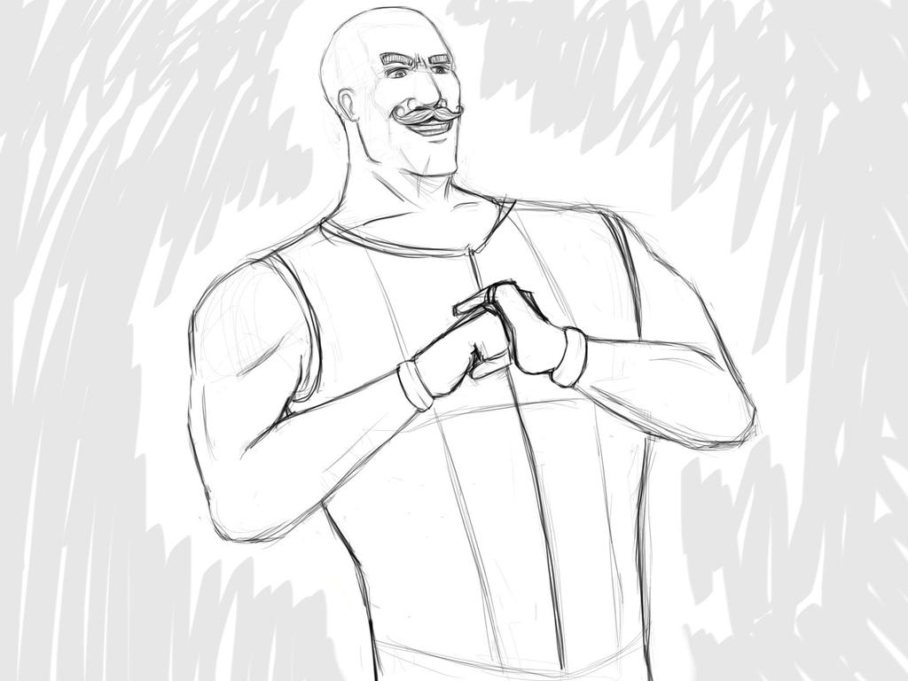 Swol Drawing Swol by ManlyMagician on DeviantArt