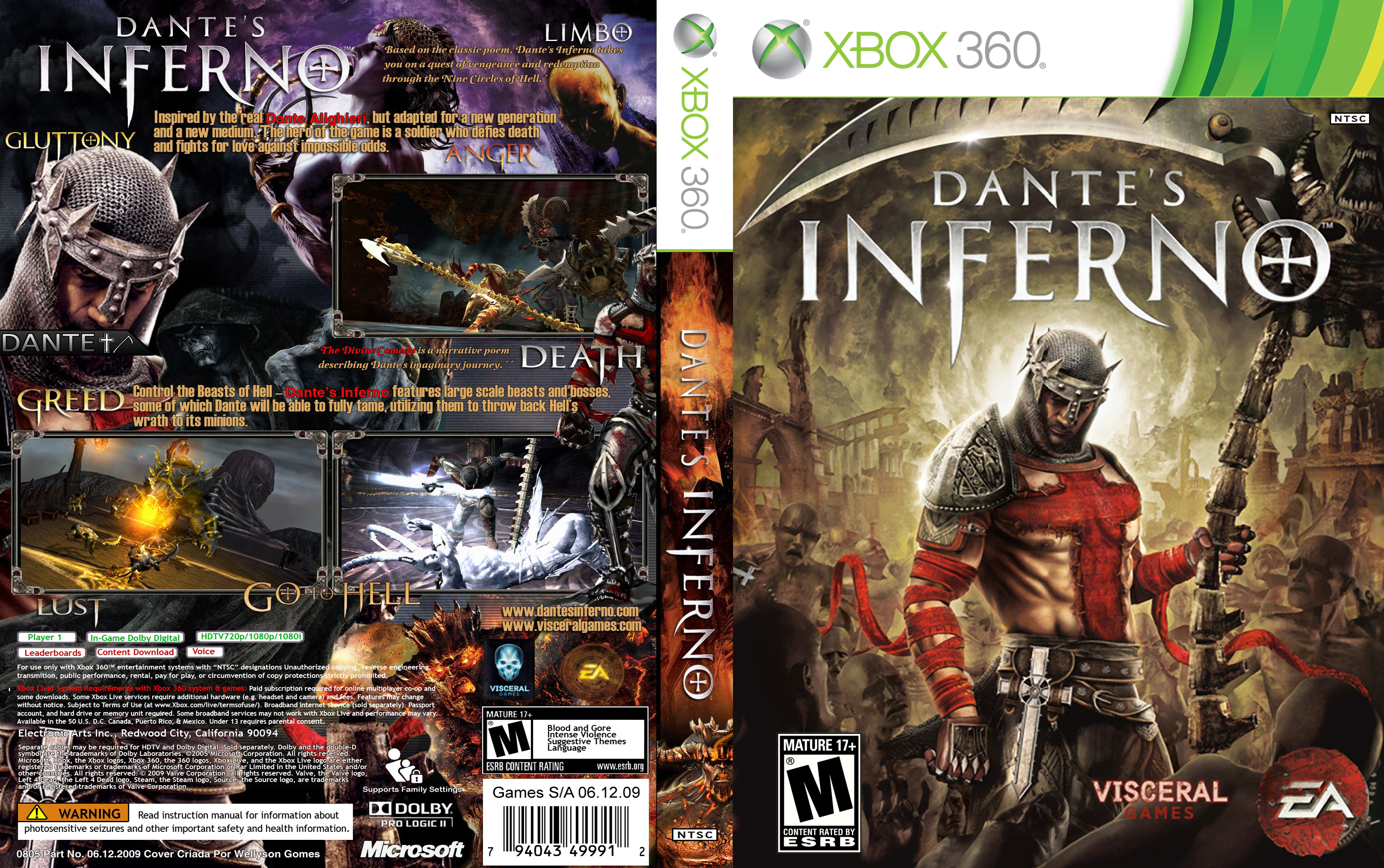 Dante's Inferno Xbox360 Cover (2) by vitorxextreme on DeviantArt