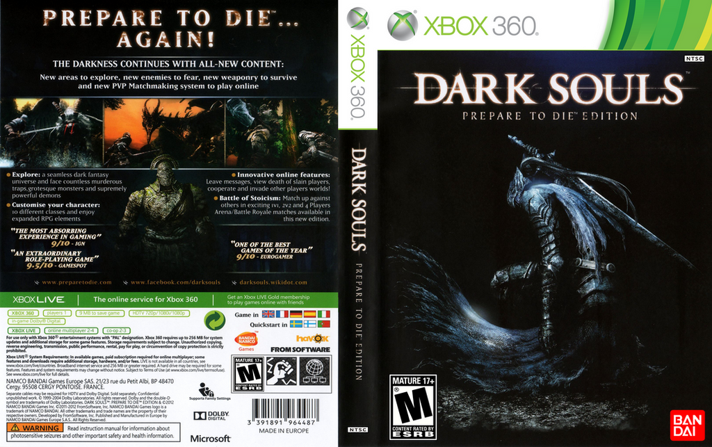Dark Souls - Prepare to Die Edition Xbox360 Cover by vitorxextreme on  DeviantArt