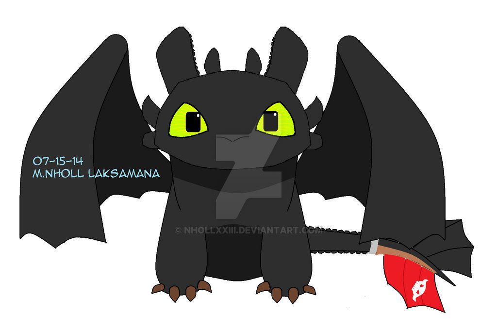 Mini Toothless MSpaint practice :D by NhollXXIII on DeviantArt