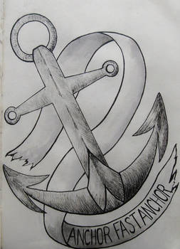 'Anchor Fast Anchor' Tattoo Design