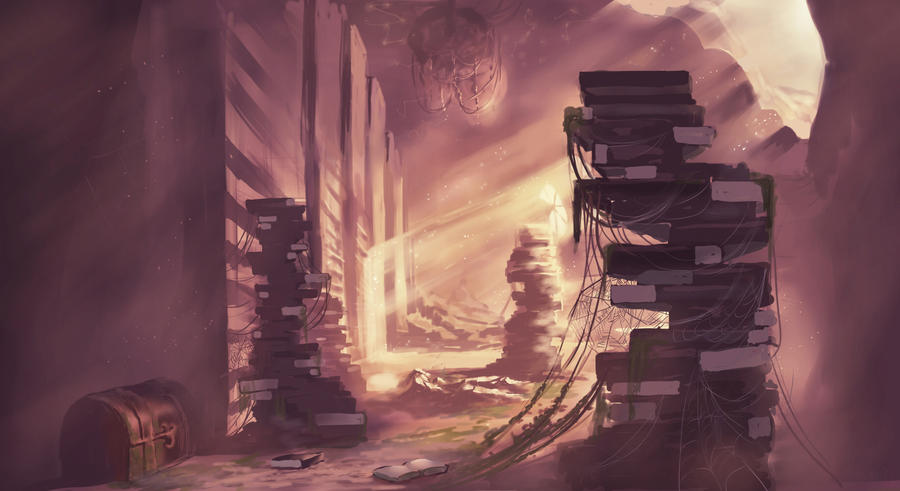 Abandoned Library Concept by Chibionpu on DeviantArt