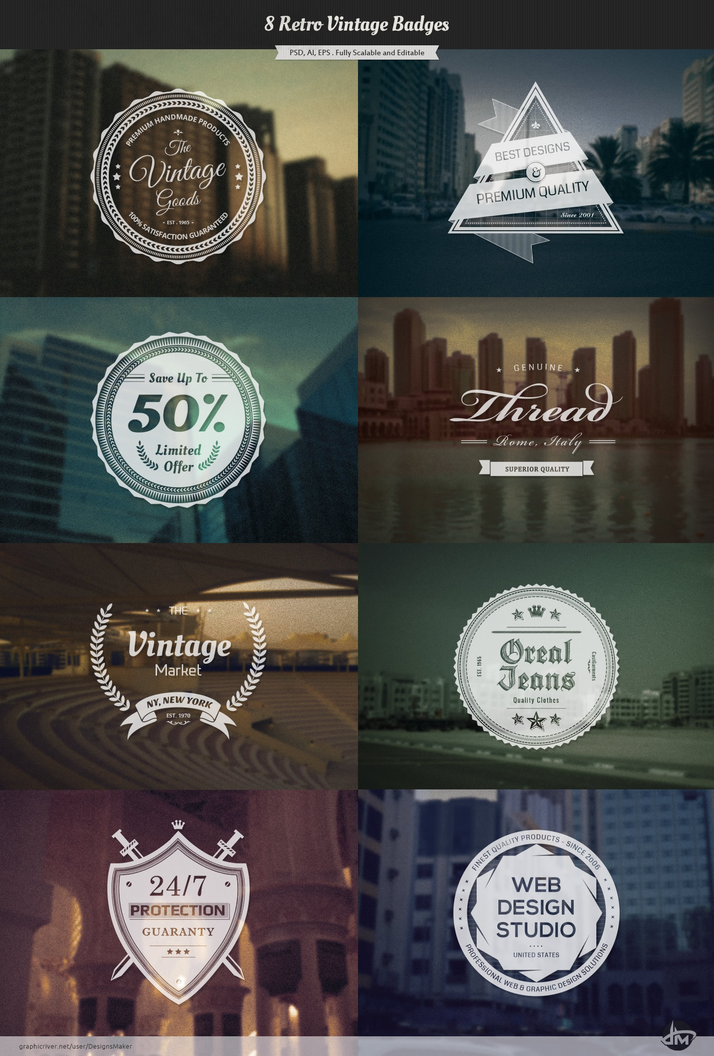 Vintage Retro Badges By Design Maker On Deviantart