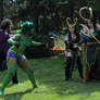 Fem Hulk and Banner Against ALL the Fem Lokis