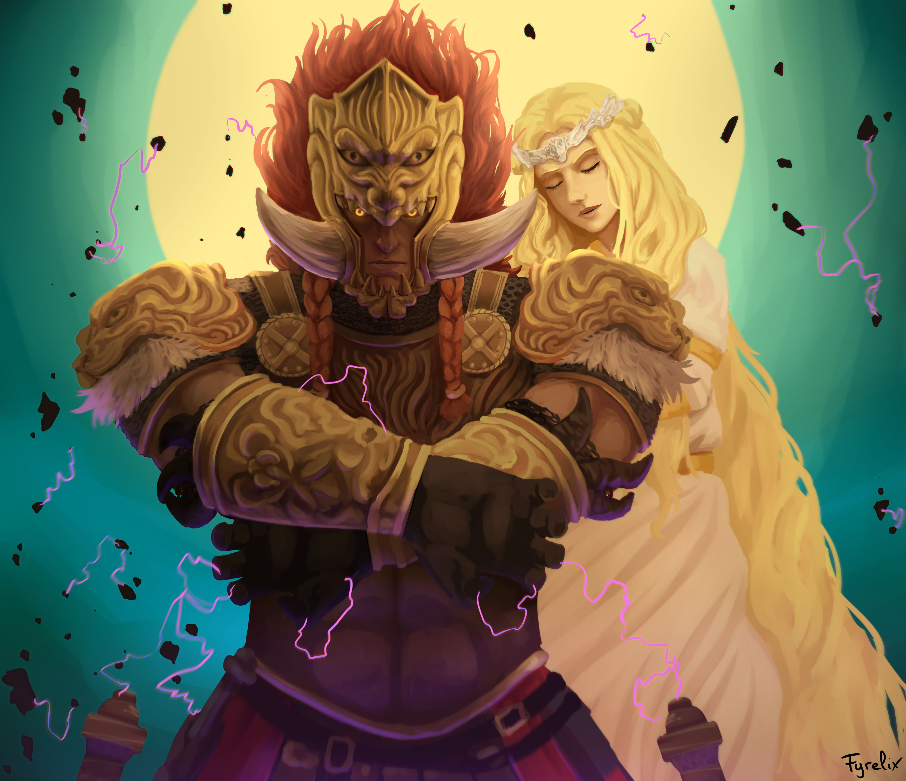 Promised consort Radahn and Miquella the Kind by Fyrelix on DeviantArt