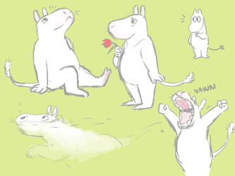 Moomin but realistic