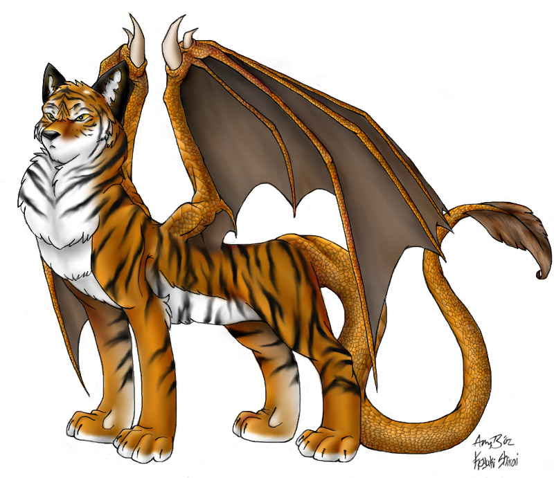 Dragon Wolf Tiger Creature By Koyuki Shirai On Deviantart