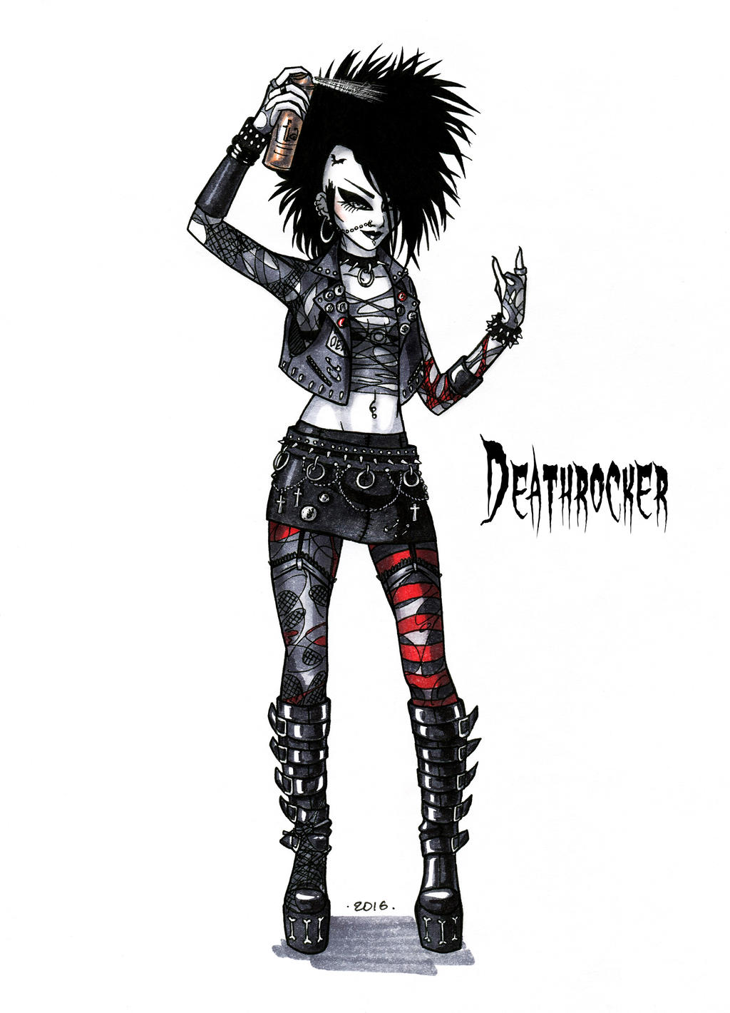 Death Rocker Goth Goth stereotype #2: Deathrocker by HellgaProtiv on DeviantArt