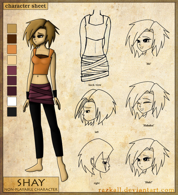 Shay Sheets Character sheet - Shay by Razkall on DeviantArt
