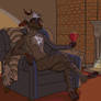 Samael relaxing