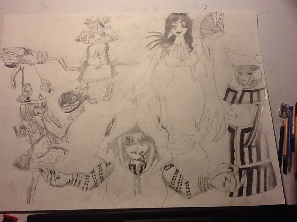 The Five Soul Eater witches ((drawn)) by chrispwnz95