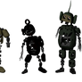 Five Nights at TubbyLand 3 Animatronics Lined Up