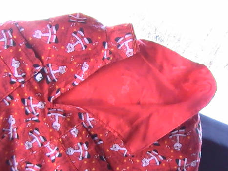 Made in Alaska Holiday Print Fabric Pullover Parka