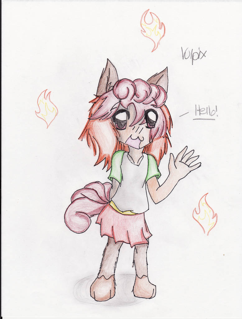 Vulpix - Human version by TheShad0wF0x on DeviantArt