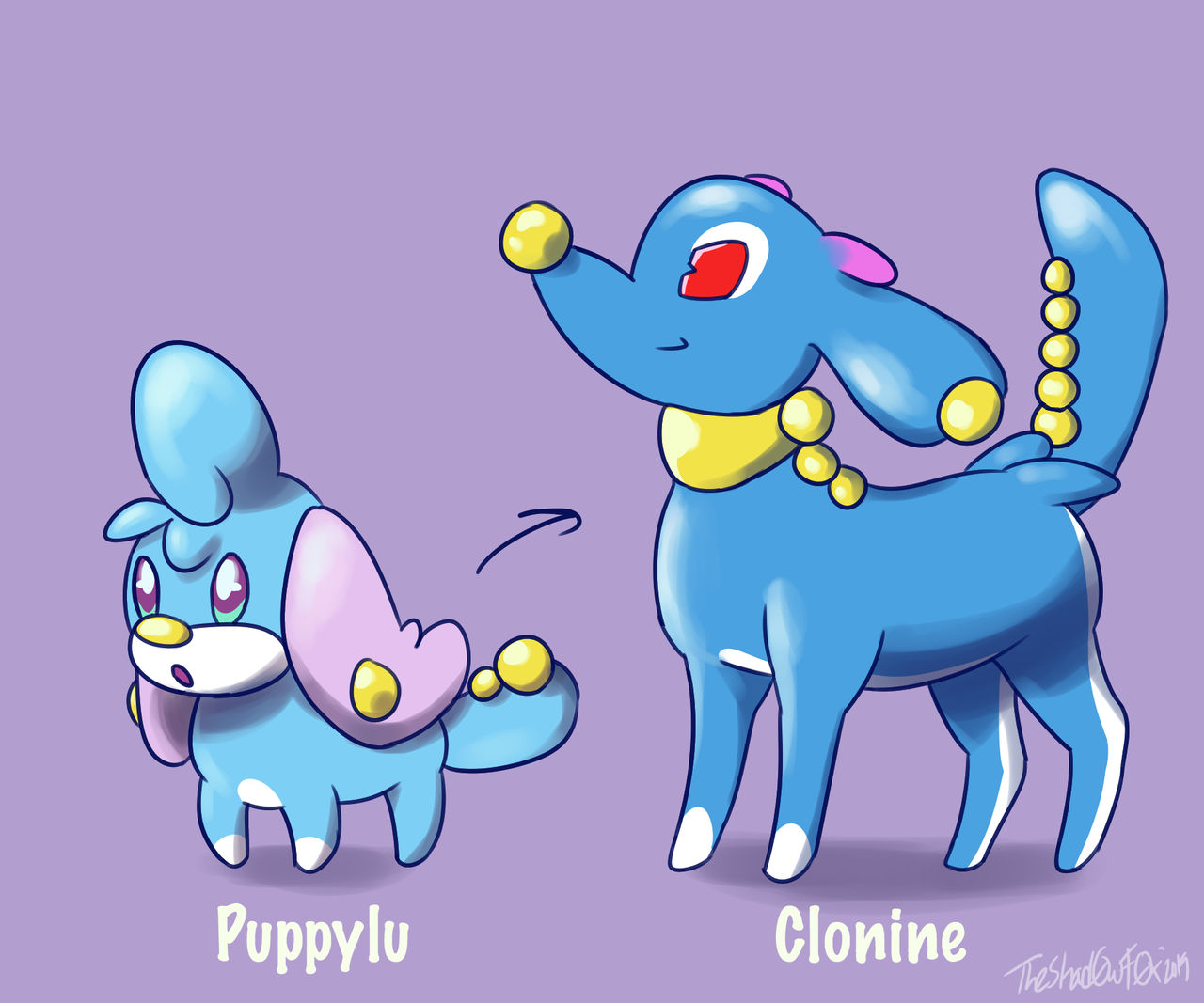 .::Fakemon - Puppylu and Clonine::.