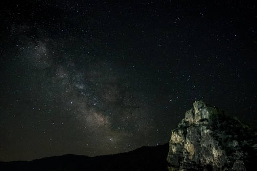 Night sky over Ayna