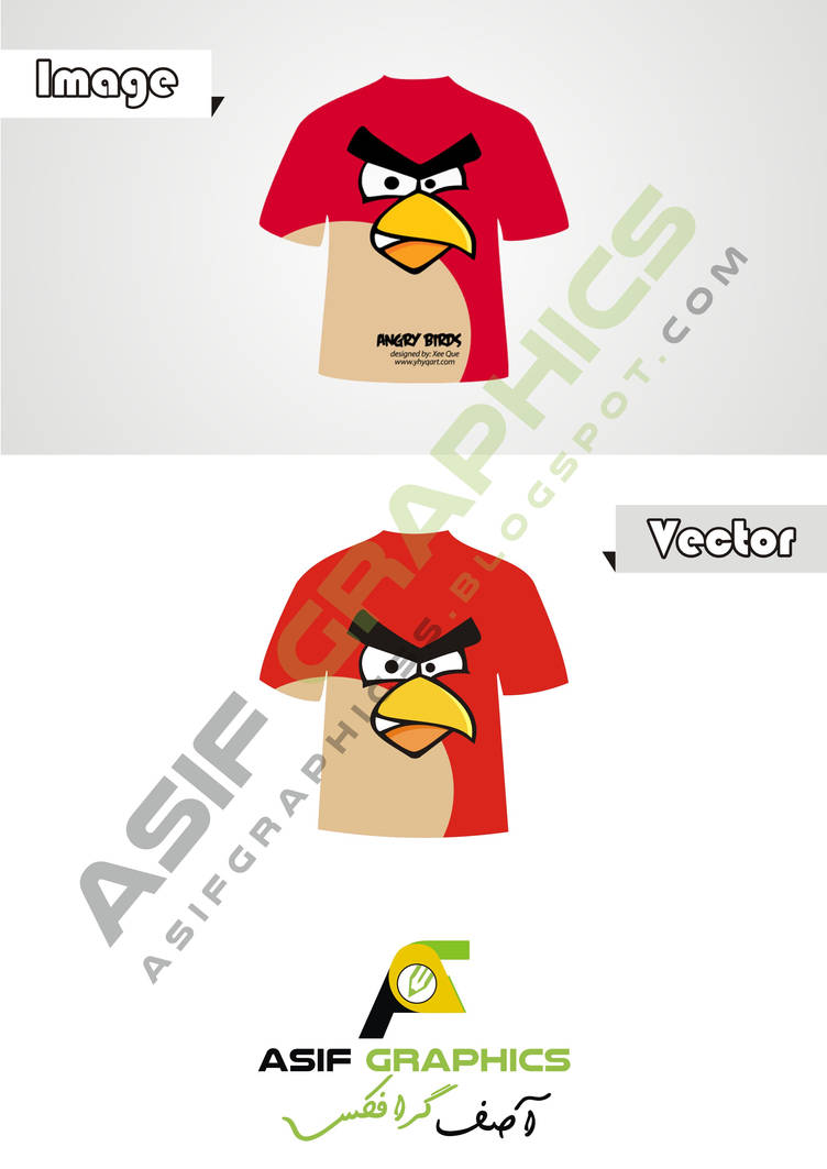 Angray Birds Image to Vector by hafizasif313 on DeviantArt