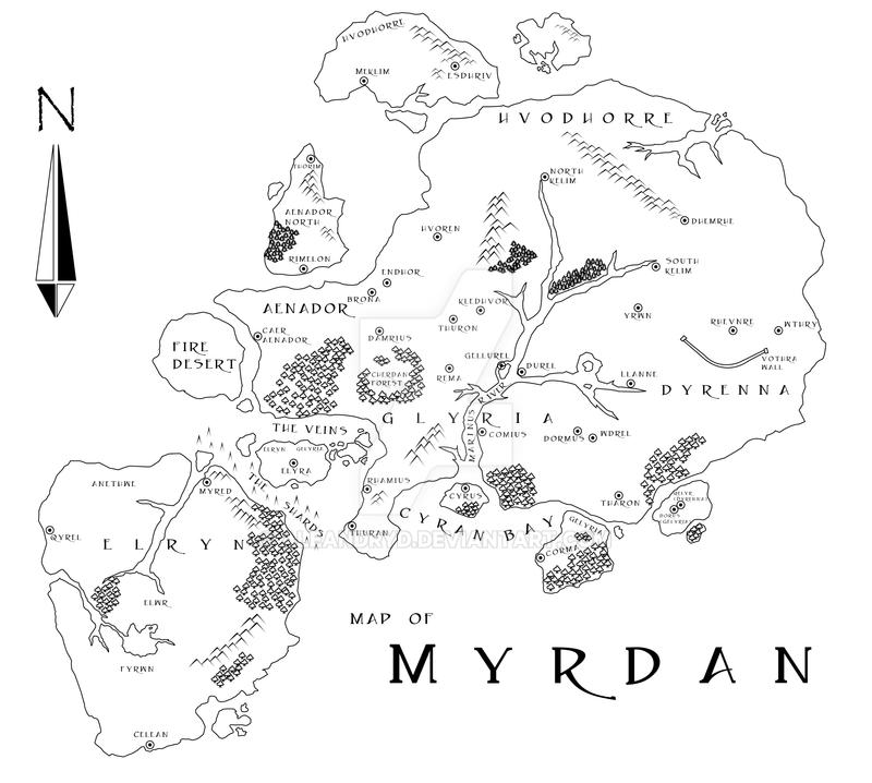 Map of Myrdan by Aleandryd on DeviantArt
