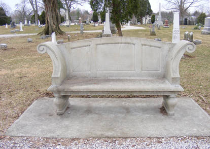 Cemetary Stone Bench 0309 2