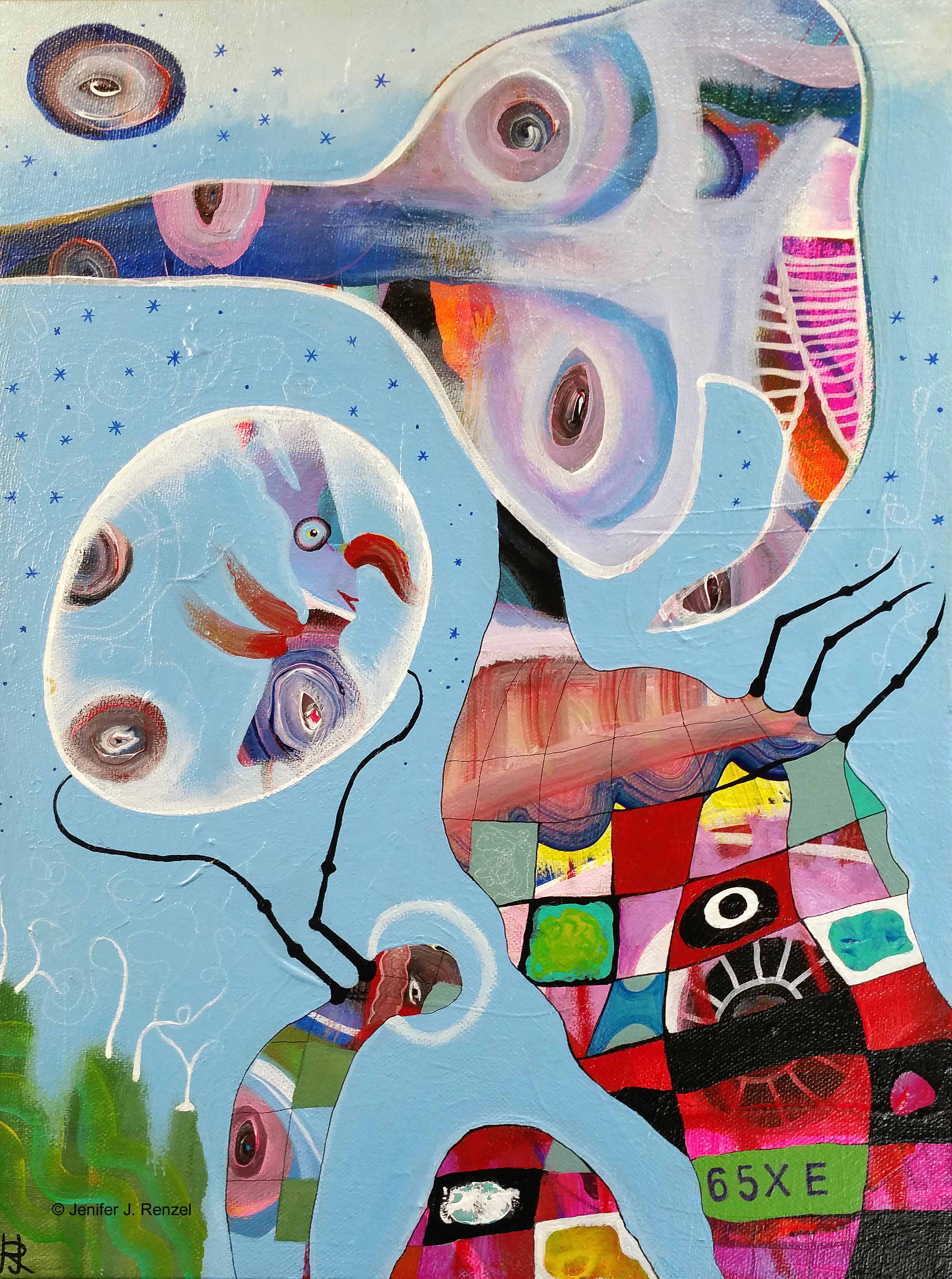 Outsider Art Painting: Presentation of the Baby