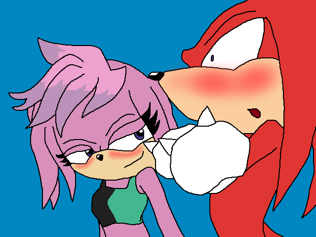 Knuckles and Julie-Su (Sonic X *Recolor*) by BerrystarLover on